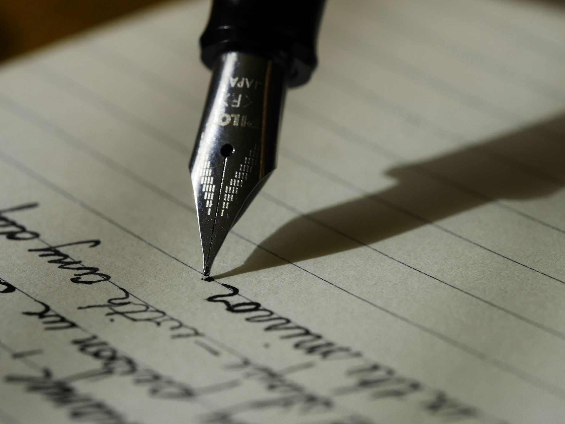 Index cards and handwritten notes spread on a desk